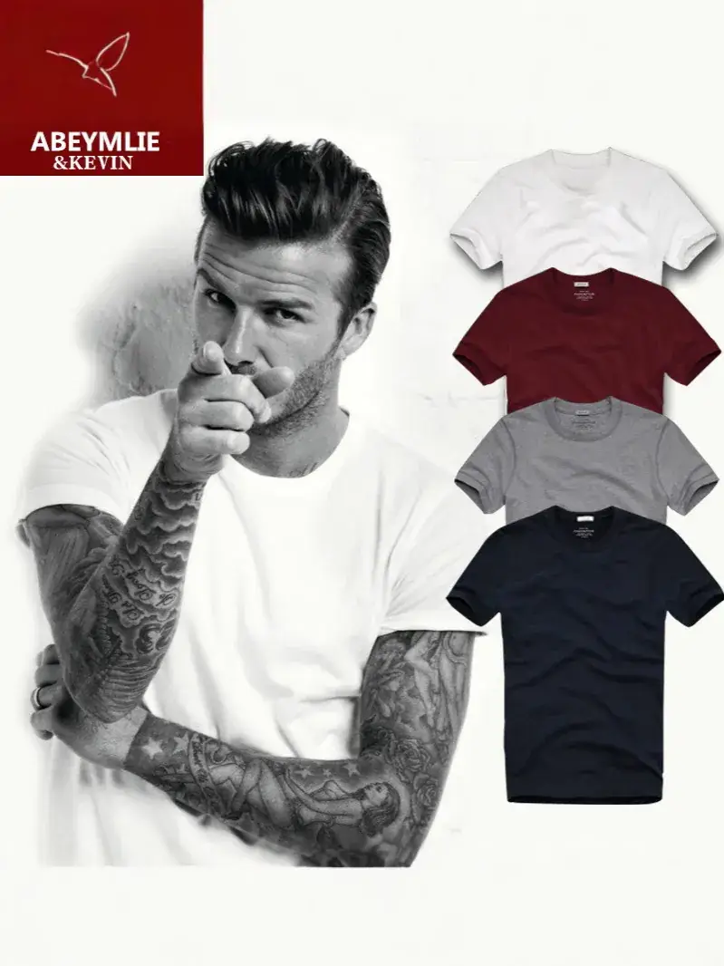 Men's Grey Cotton T-Shirt Slim Fit Casual Wash - Image 12