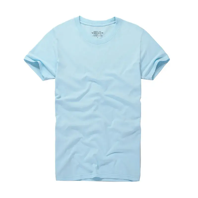 Men's Grey Cotton T-Shirt Slim Fit Casual Wash - Image 7