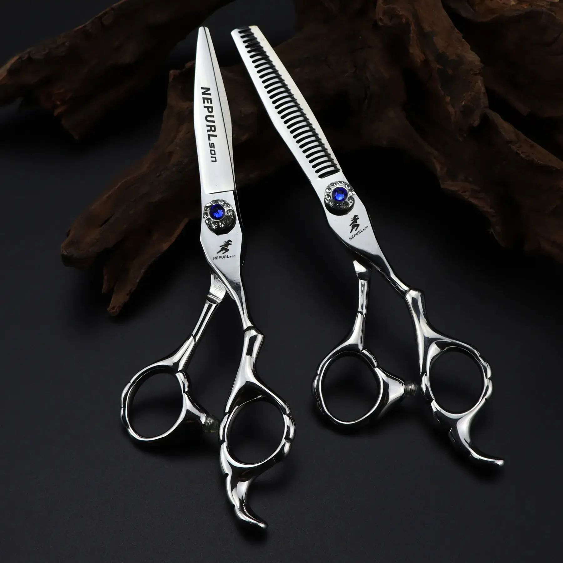 6.0 Thick Gem Hairdressing Scissors Set - Image 4