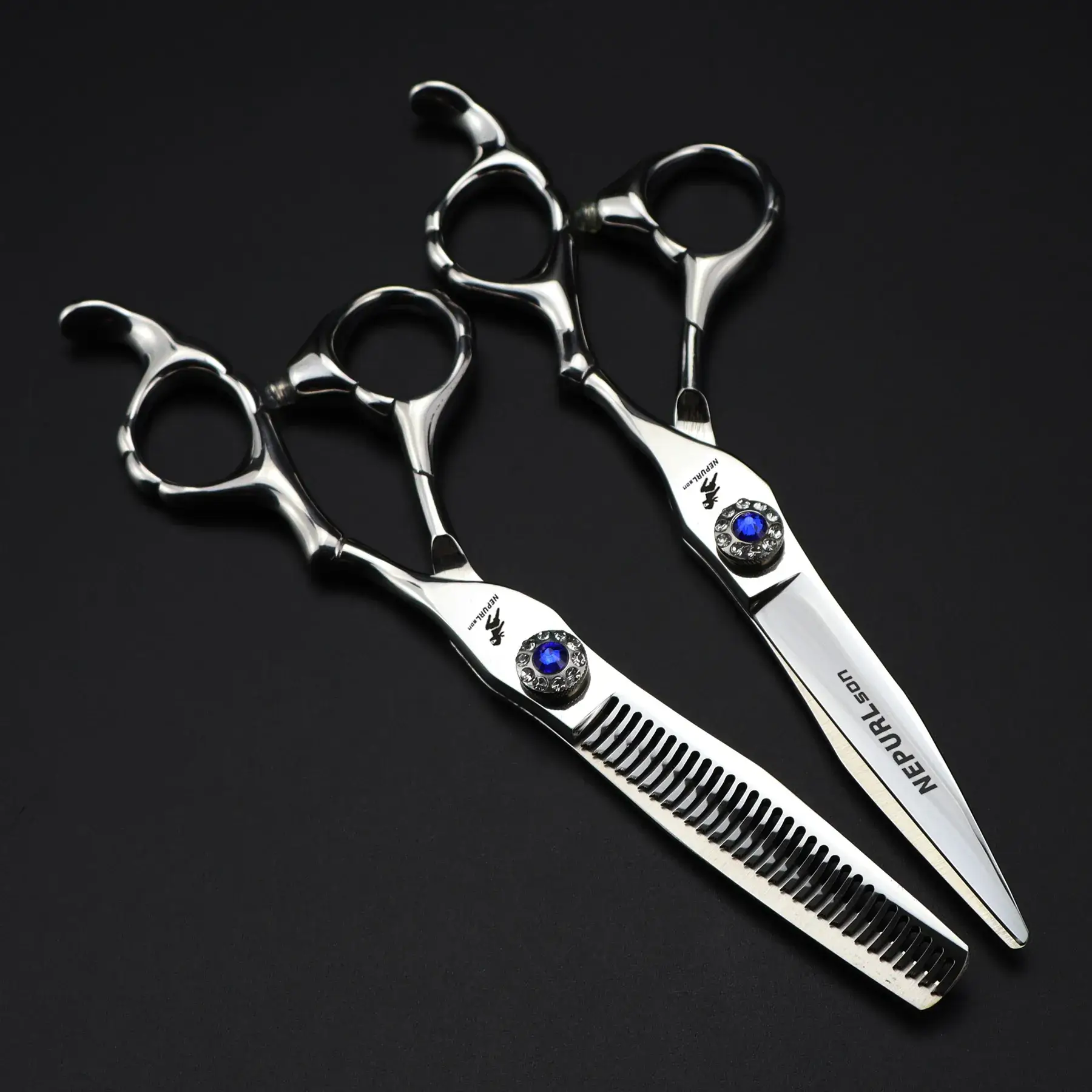 6.0 Thick Gem Hairdressing Scissors Set - Image 6