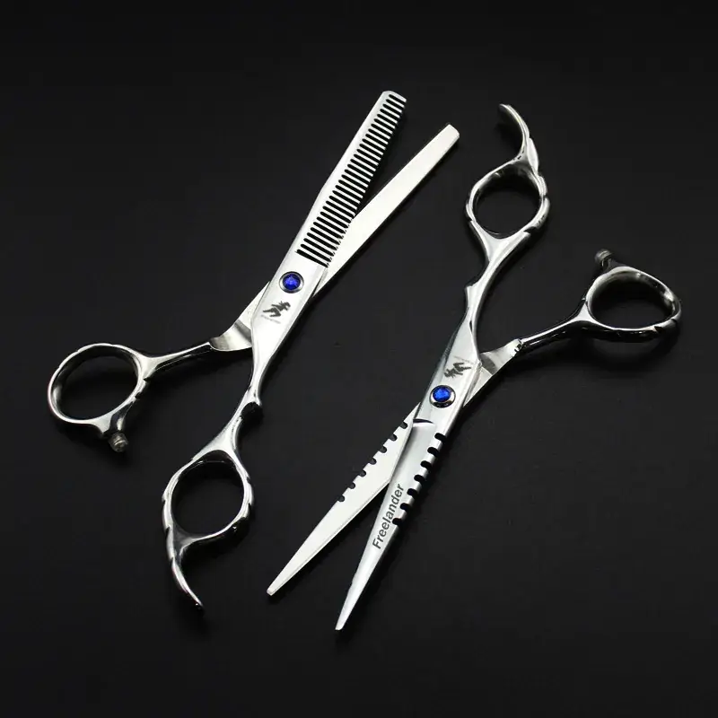 6.0 Barber Scissors Toothed Flat Scissors 04-6 - Image 5