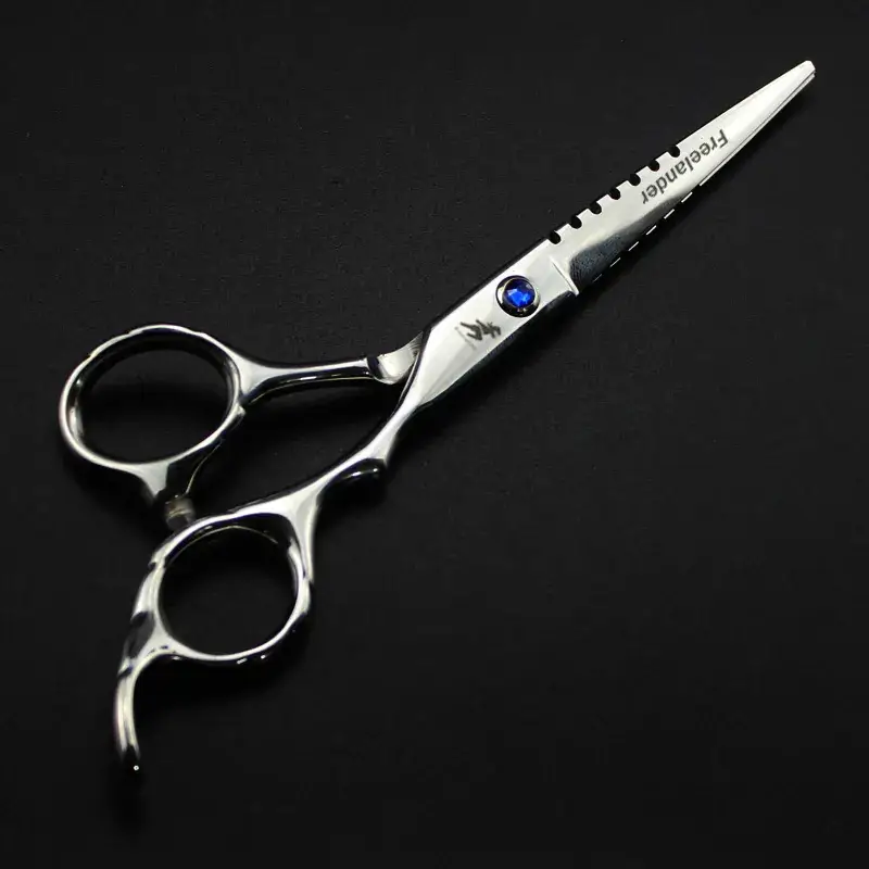 6.0 Barber Scissors Toothed Flat Scissors 04-6 - Image 2