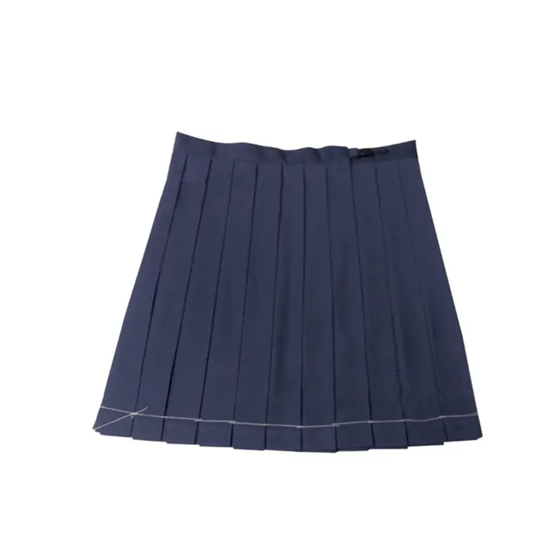 Women Navy Blue Pleated Skirt Large Swing 2021 - Image 13