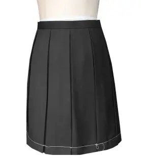 Women Navy Blue Pleated Skirt Large Swing 2021 โ feature 12