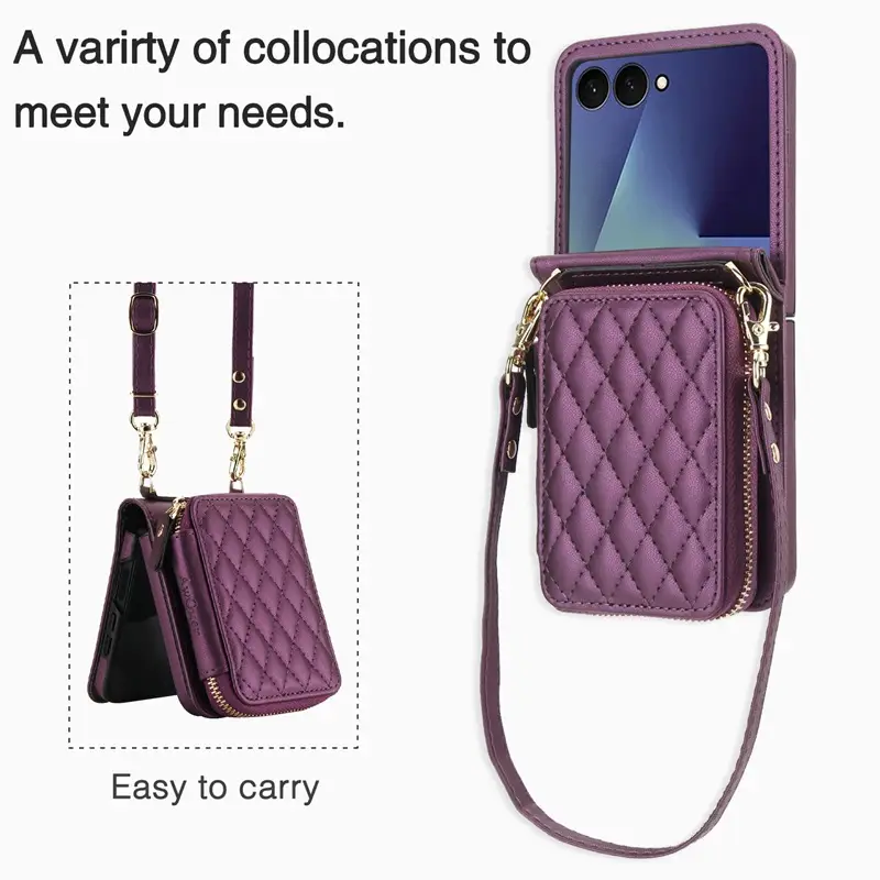 Foldable Phone Crossbody Bag with Wallet & Keys