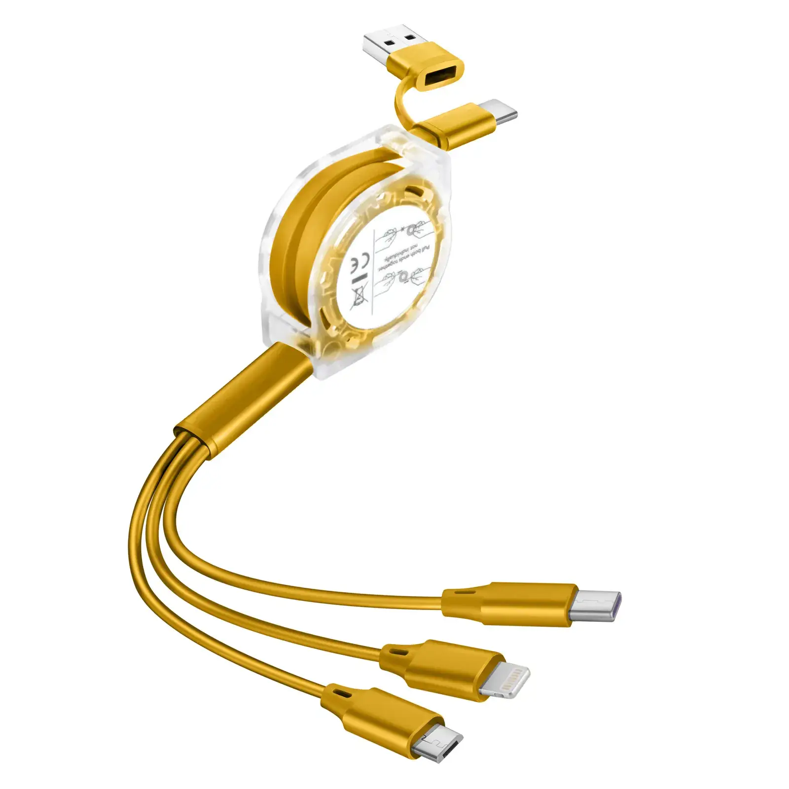 One-to-three Retractable USB-C Cable for Android 3-in-1 Gift - Image 11