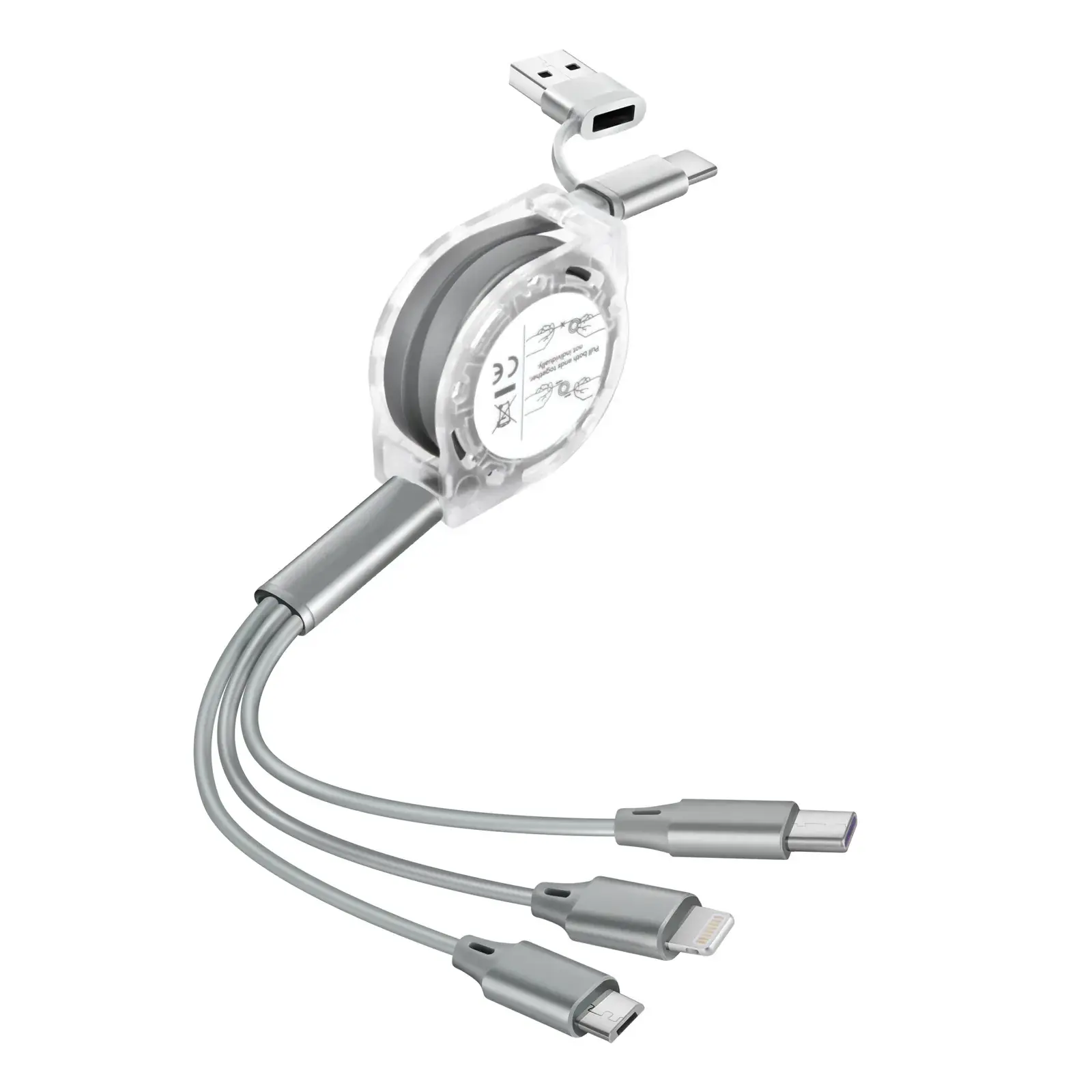 One-to-three Retractable USB-C Cable for Android 3-in-1 Gift - Image 12