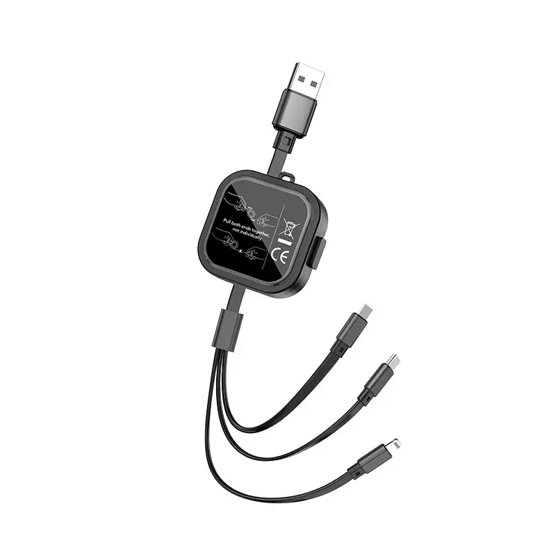 One-to-three Retractable USB-C Cable for Android 3-in-1 Gift - Image 13