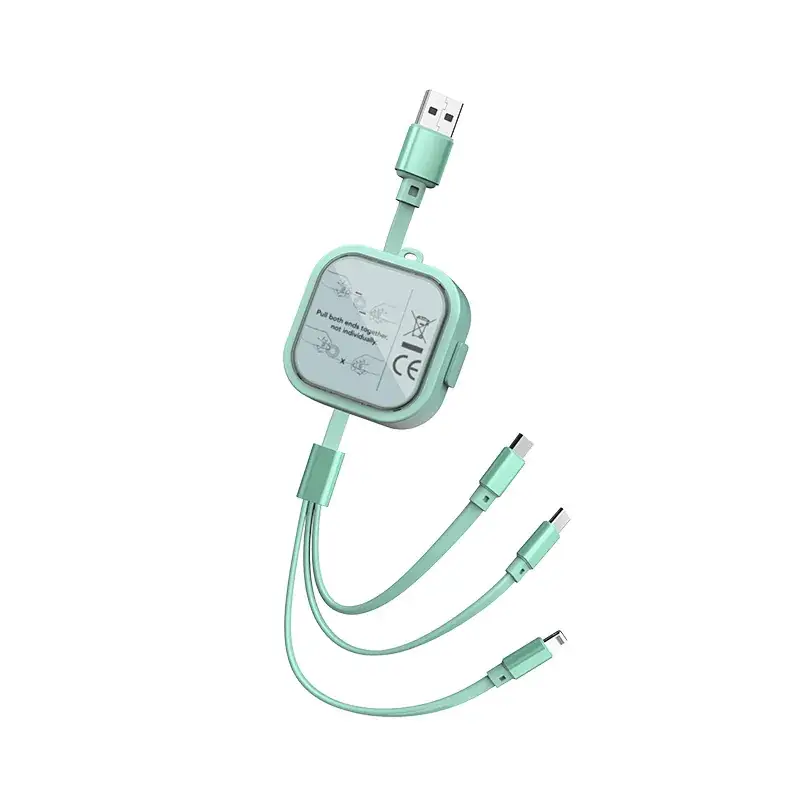 One-to-three Retractable USB-C Cable for Android 3-in-1 Gift - Image 15