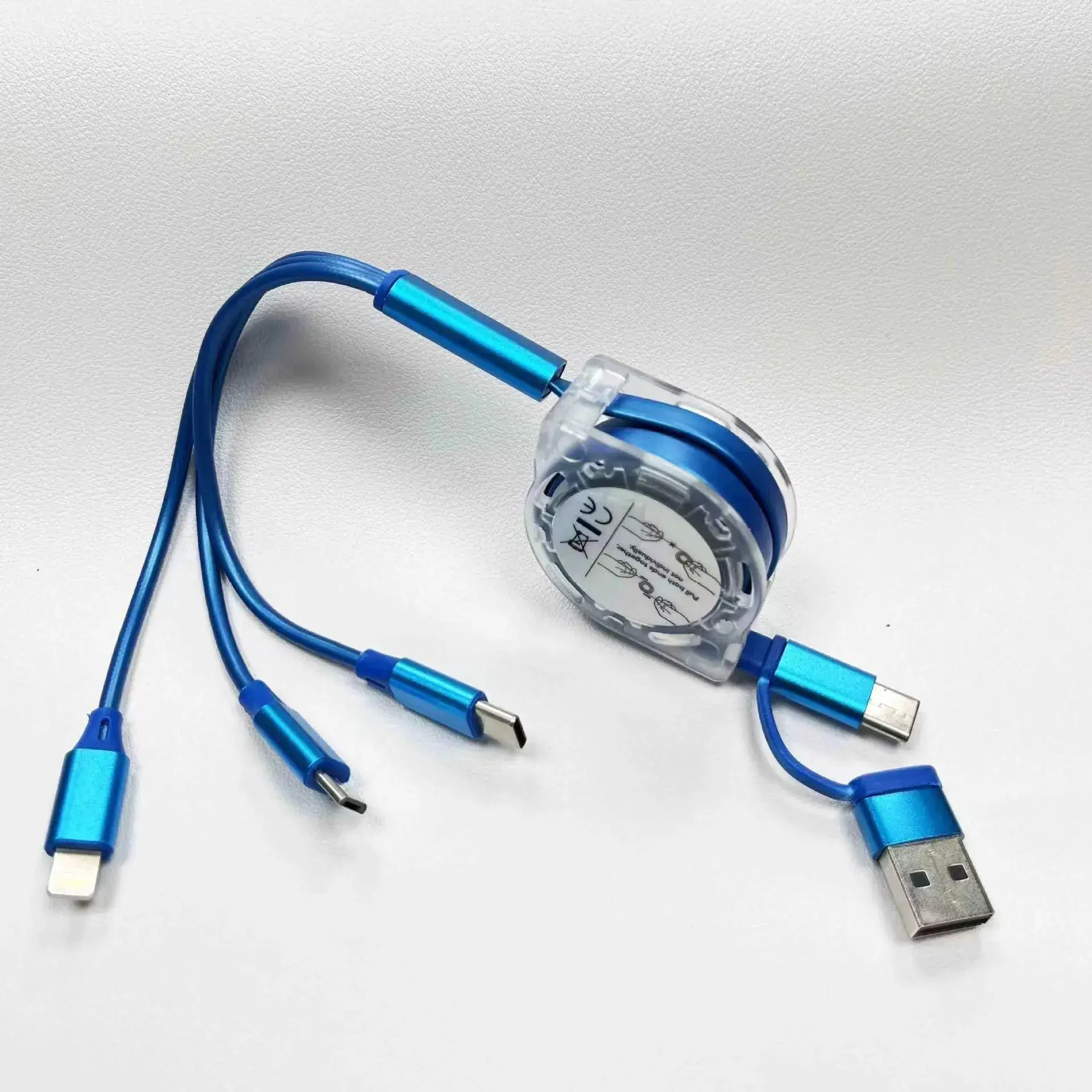 One-to-three Retractable USB-C Cable for Android 3-in-1 Gift - Image 17