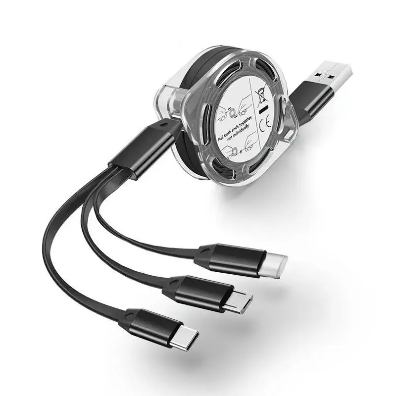 One-to-three Retractable USB-C Cable for Android 3-in-1 Gift - Image 5