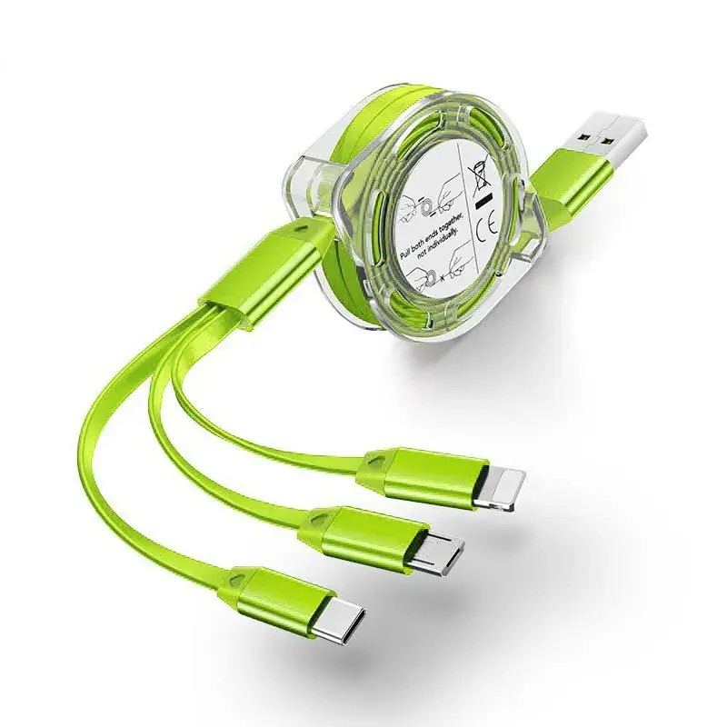 One-to-three Retractable USB-C Cable for Android 3-in-1 Gift - Image 8