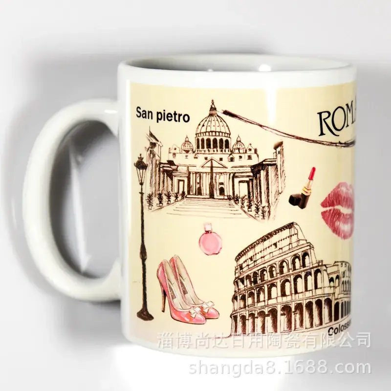 White Heat Transfer Coated Cup for Home & Office - Image 2