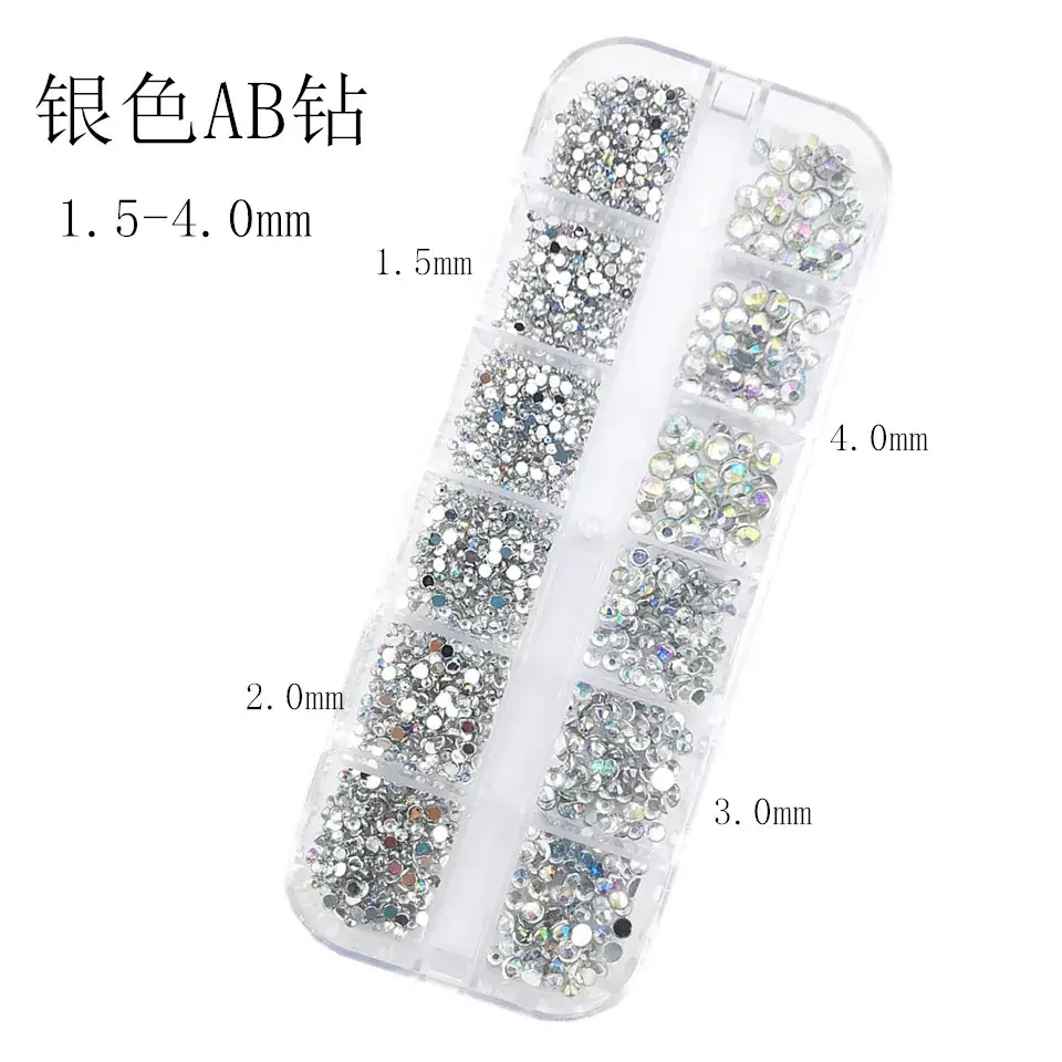 Nail Diamond Jewelry with 1.5-5mm Sparkle