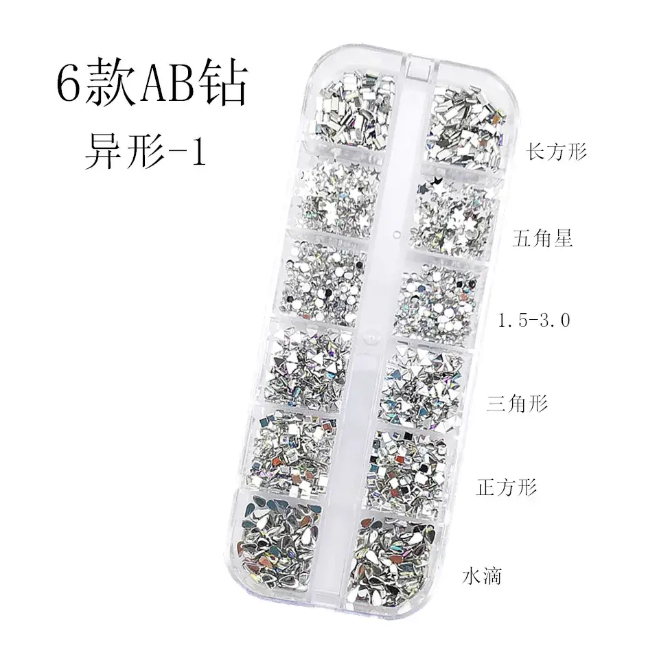 Nail Diamond Jewelry with 1.5-5mm Sparkle