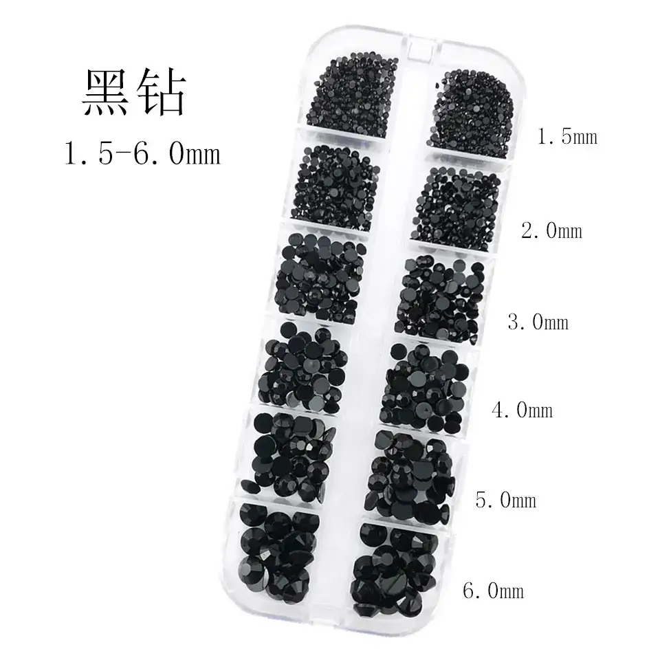 Nail Diamond Jewelry with 1.5-5mm Sparkle
