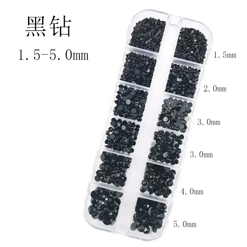 Nail Diamond Jewelry with 1.5-5mm Sparkle