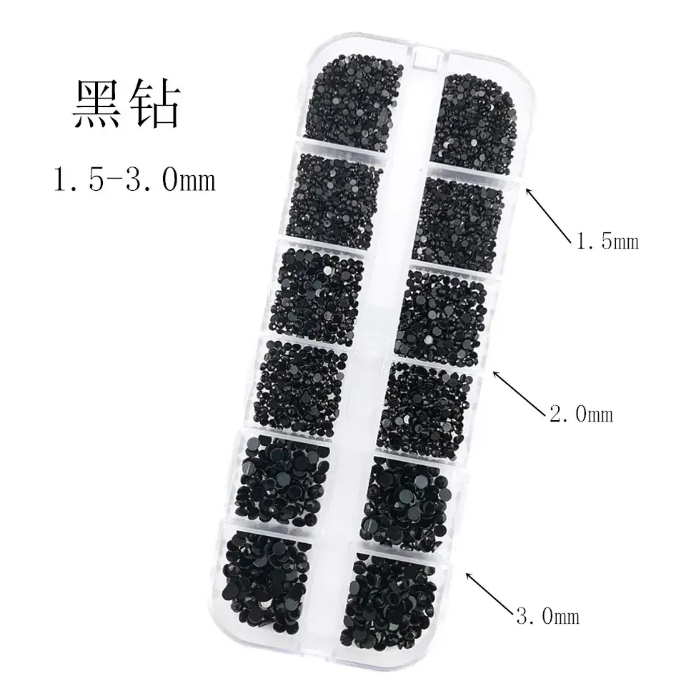 Nail Diamond Jewelry with 1.5-5mm Sparkle
