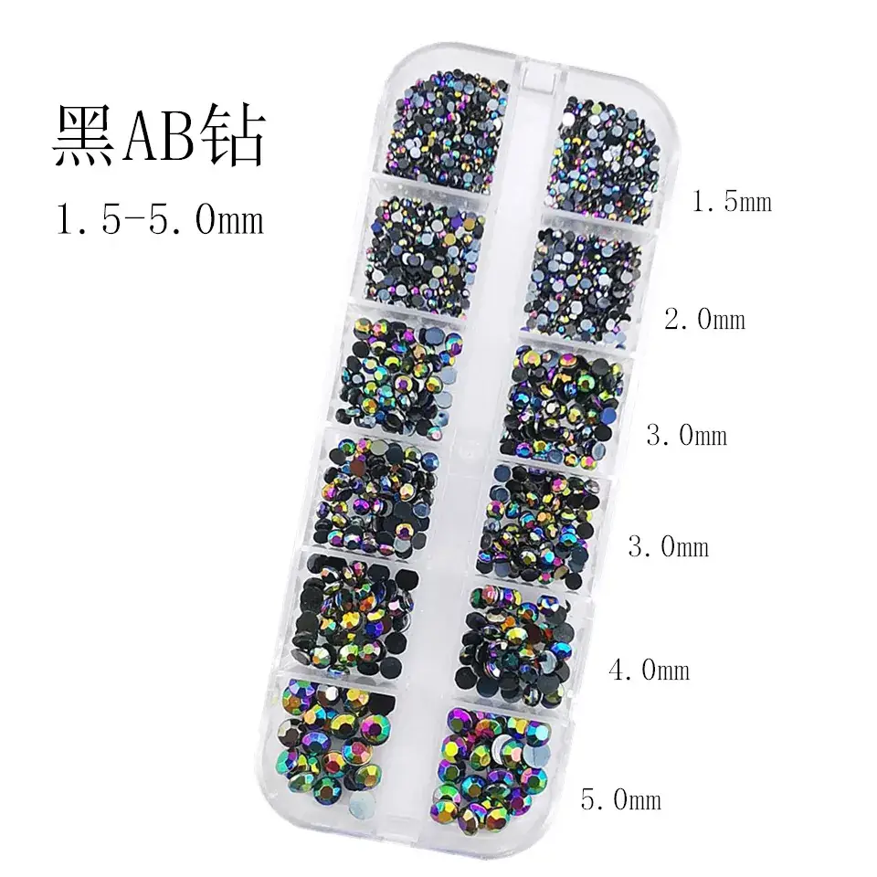 Nail Diamond Jewelry with 1.5-5mm Sparkle