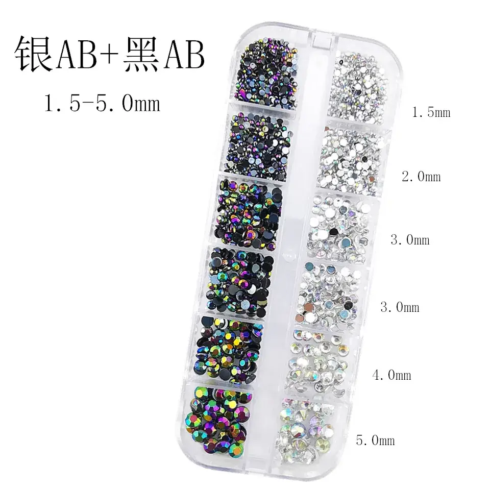 Nail Diamond Jewelry with 1.5-5mm Sparkle