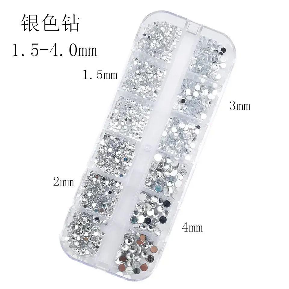 Nail Diamond Jewelry with 1.5-5mm Sparkle