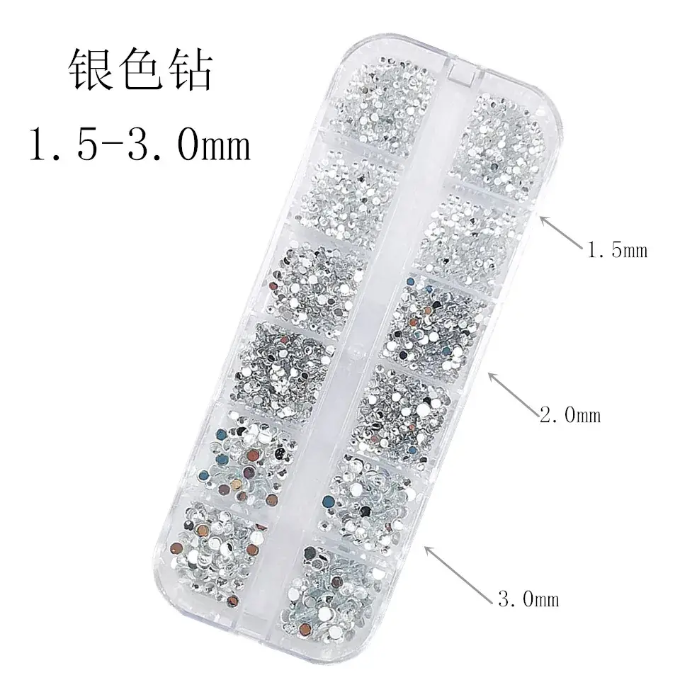 Nail Diamond Jewelry with 1.5-5mm Sparkle
