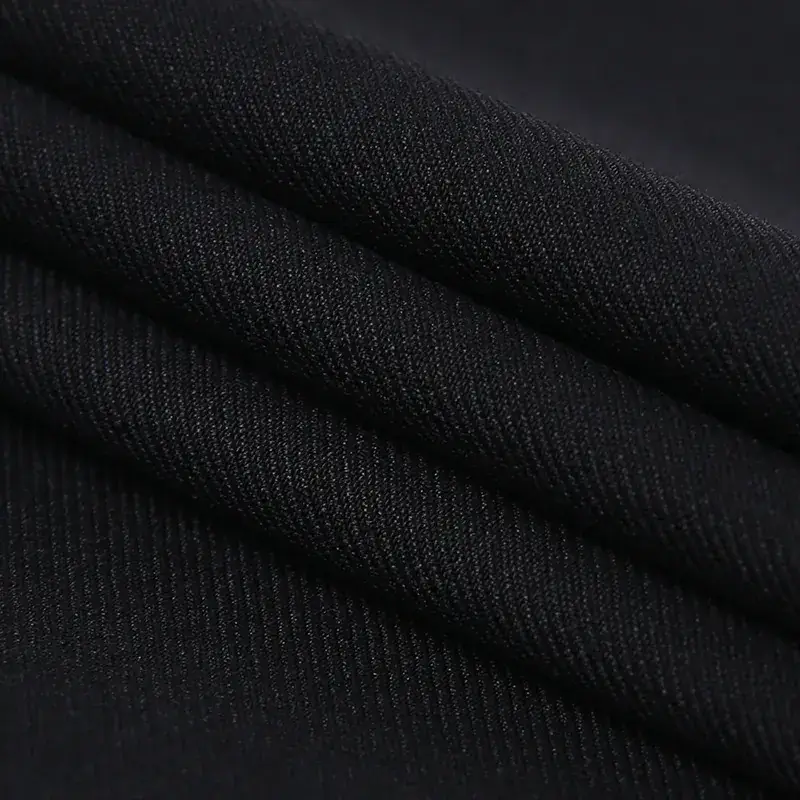 Men's Slim Fit Western Trousers Black Middle Age