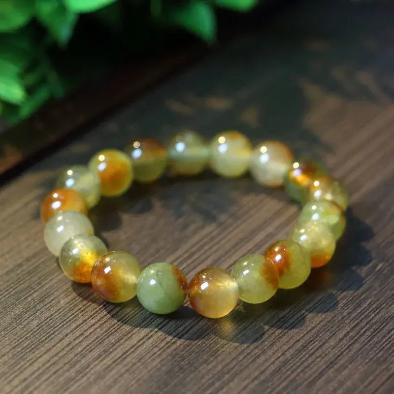 Yunnan Multicolored Jade Bracelet with Quartzite Stones - Image 14