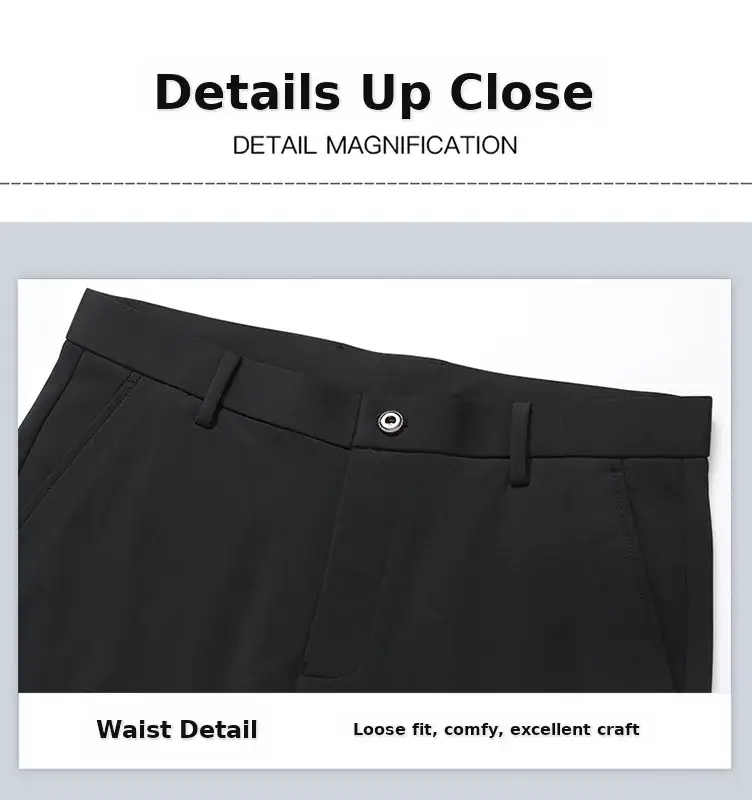 Men Ice Silk Stretch Business Pants High Waist Straight — feature 24