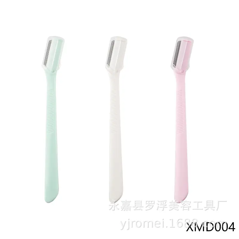 Straight-Handled Eyebrow Trimmer with Short Blade Plastic Handle - Image 23