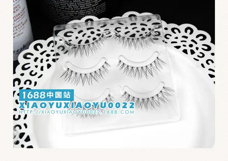 SM20 False Eyelashes Transparent Stem 3 Pairs — feature 25