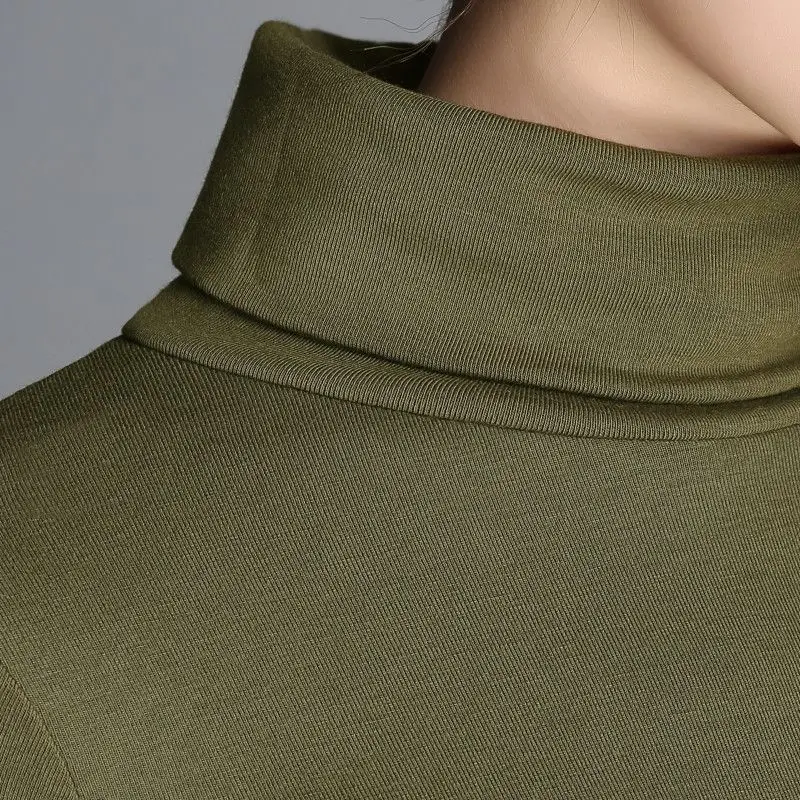 2022 Winter Green Knitted Plus Size Dress - Image 9