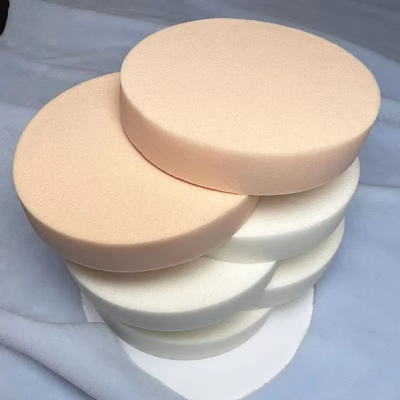 Large White Latex Makeup Puff for Wet & Dry Use