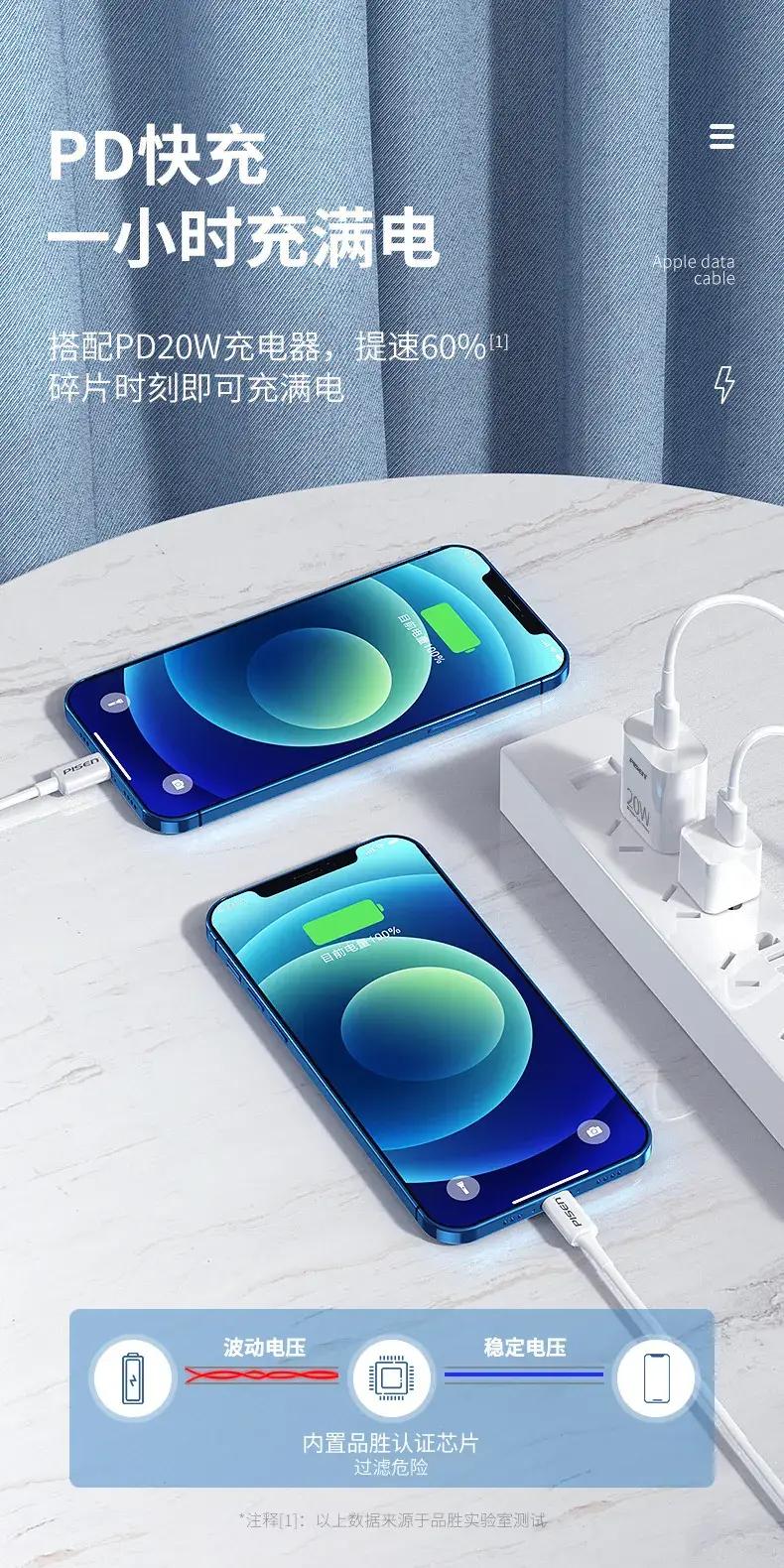 Pinsheng Lightning Cable 3m 2.4A Fast Charging — feature 10