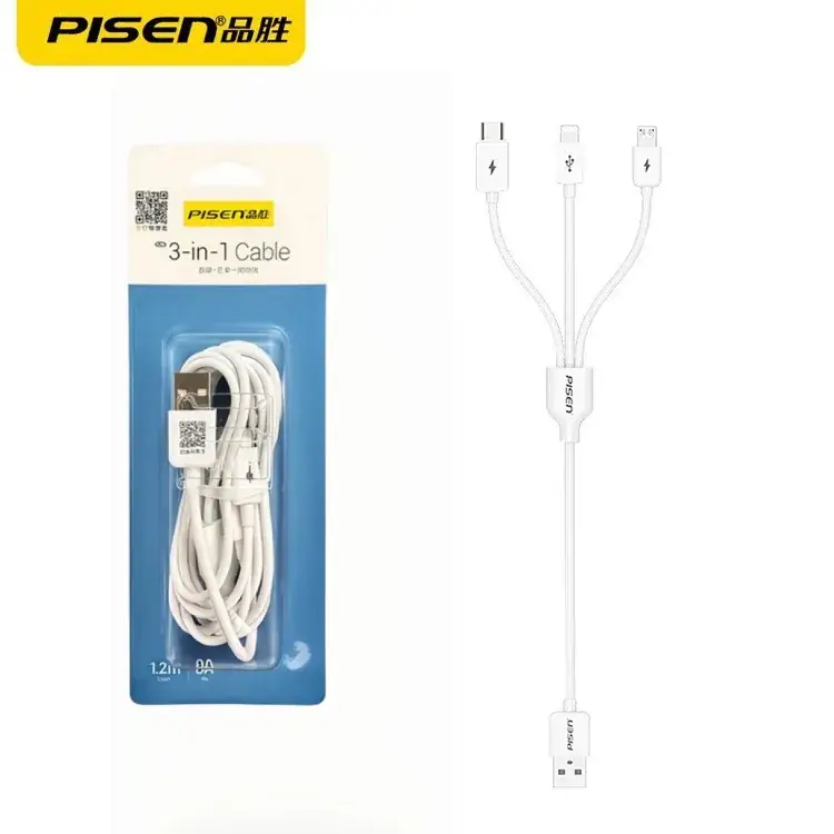3-in-1 Apple Type-C Android Charging Cable 3A Fast - Image 16