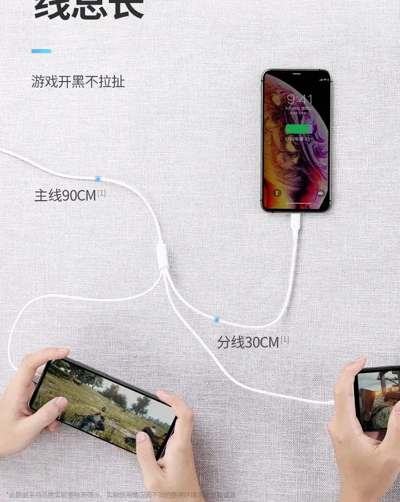 3-in-1 Apple Type-C Android Charging Cable 3A Fast — feature 12