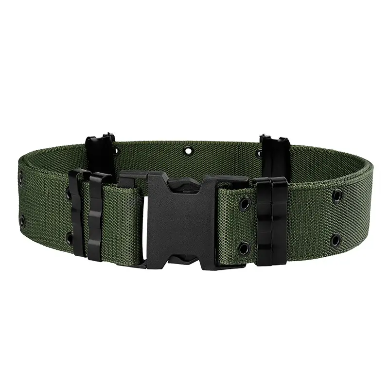 5.5 Inch Military Training Belt Black Nylon