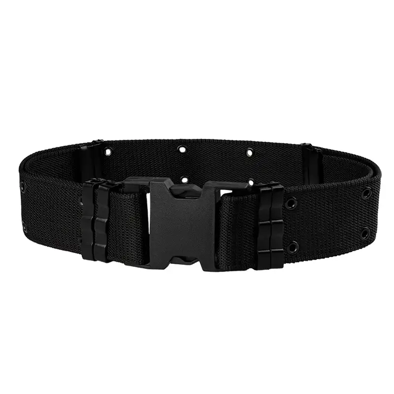 5.5 Inch Military Training Belt Black Nylon