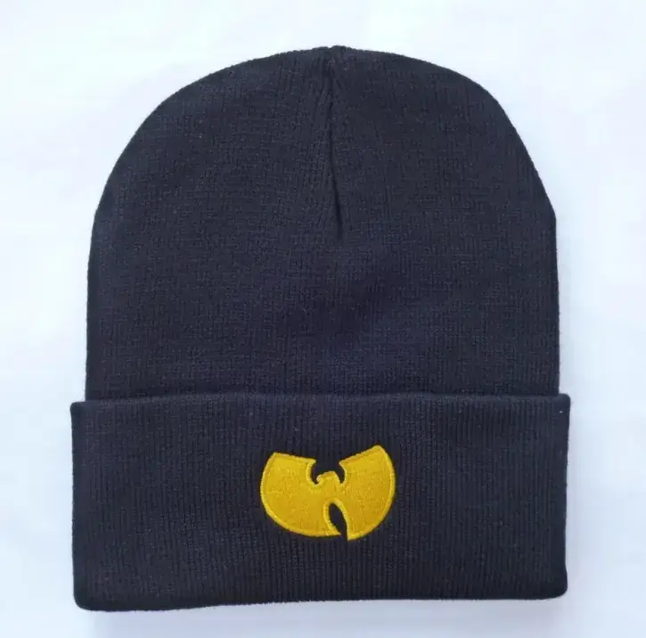 White Embroidered Knitted Hat for Boys Girls Winter - Image 2