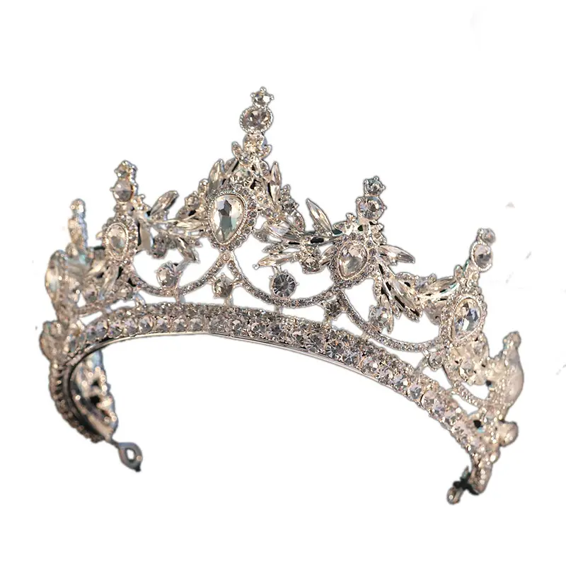 2021 Bridal Crown Tiara with Crystal Diamonds - Image 7