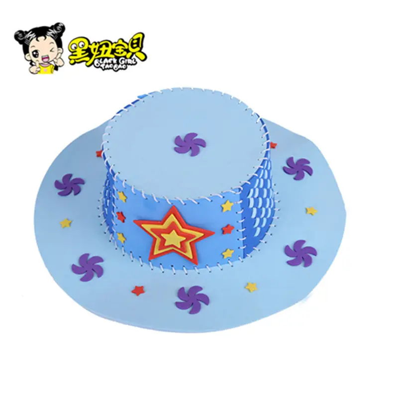 Blue Handwoven Crown Toy for Kids 15x18cm - Image 3