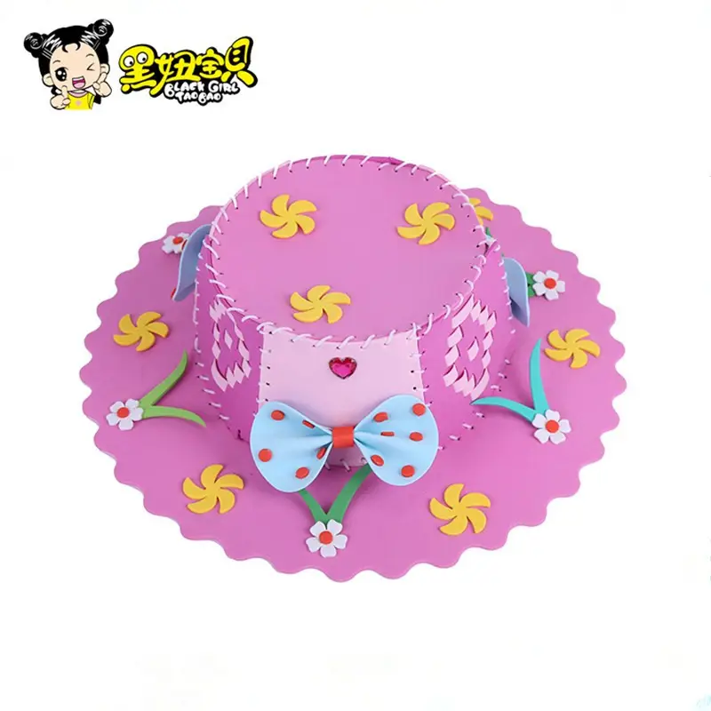 Blue Handwoven Crown Toy for Kids 15x18cm - Image 4