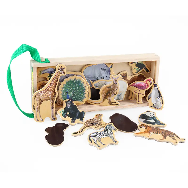 Wooden Dinosaur Puzzle Toy for Kids Early Learning - Image 3