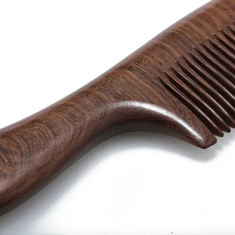 Golden Sandalwood Fine Tooth Massage Comb - Image 3