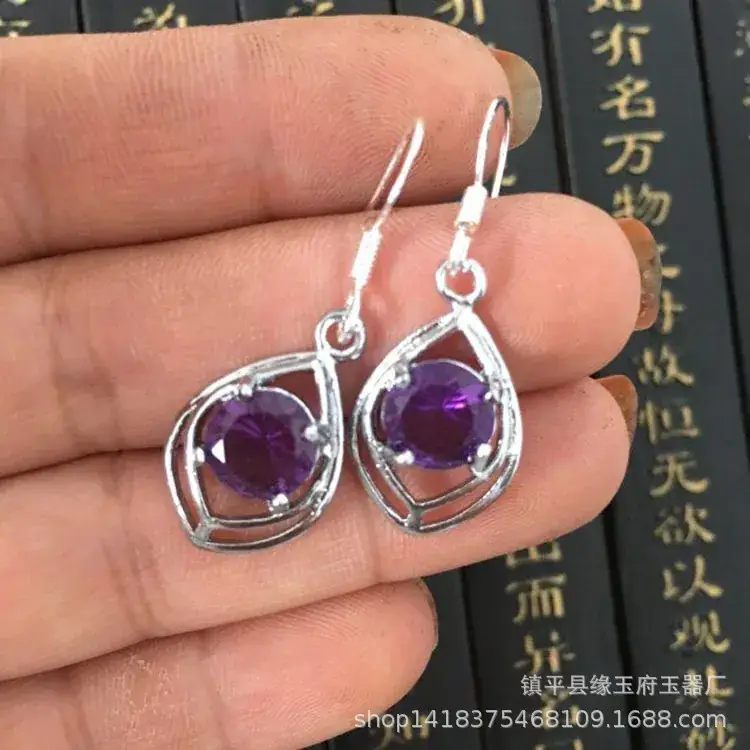 Yang Green Jade Earrings Ice Malay Jade Earrings Wholesale Women's Malay Jade Earrings Jade Earrings - Image 25