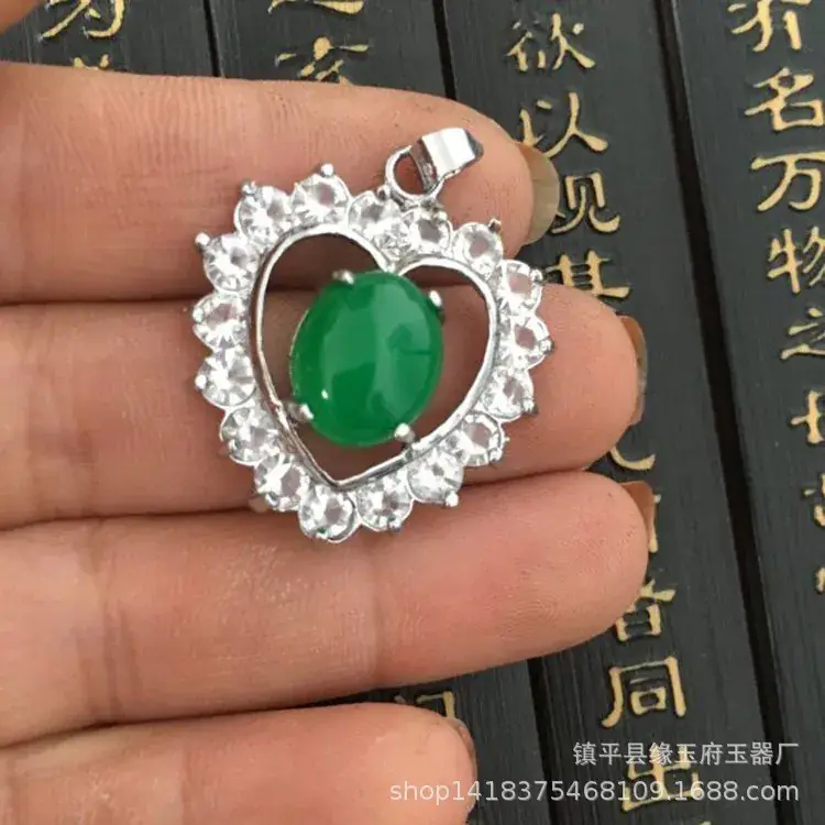 Yang Green Jade Earrings Ice Malay Jade Earrings Wholesale Women's Malay Jade Earrings Jade Earrings - Image 26