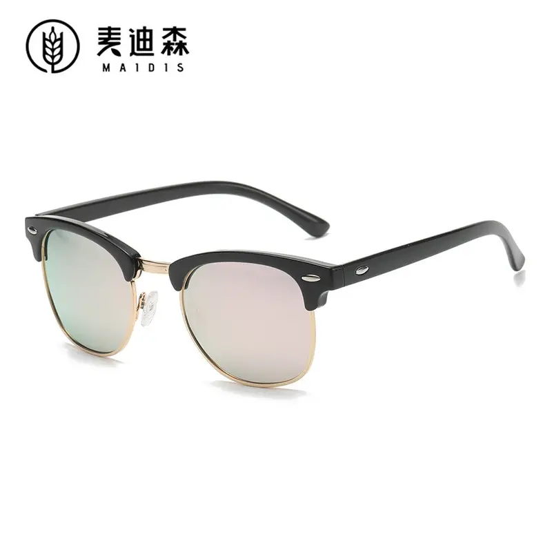 Jett Men Women Rivet Glasses Black Gold