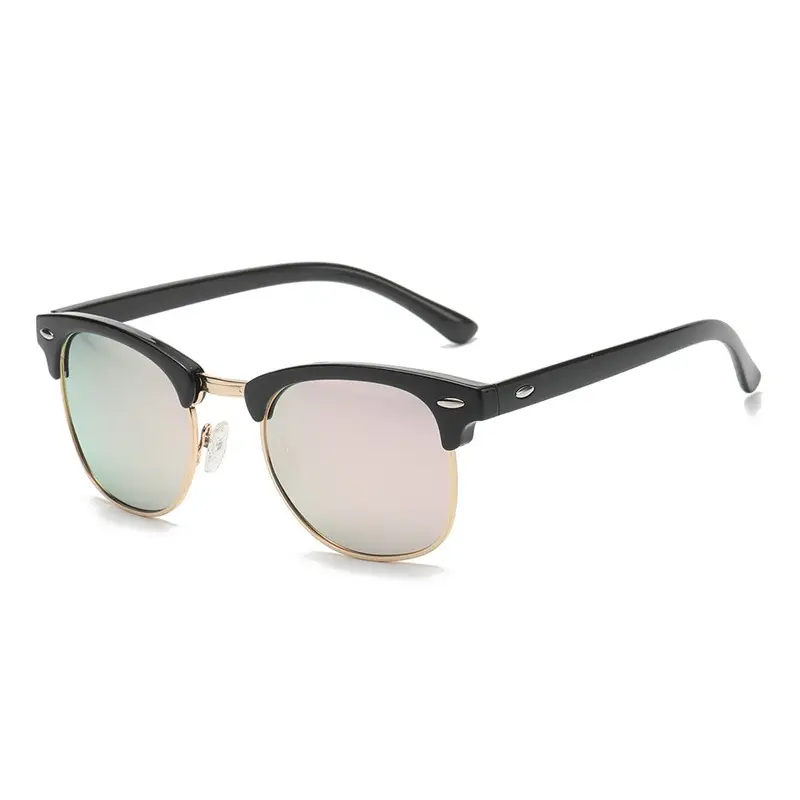 Bright black frame powder reflective polarized C6