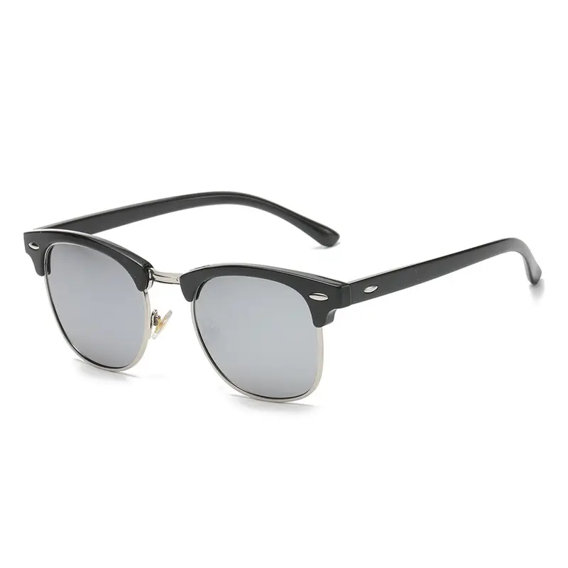 Bright Black silver white reflective polarized C9