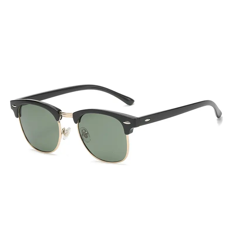 Jett Men Women Rivet Glasses Black Gold